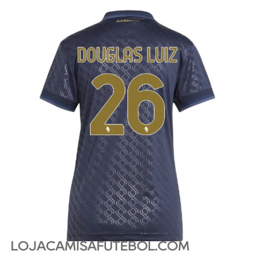 Camisa de Futebol Juventus Douglas Luiz #26 Equipamento Alternativo Mulheres 2024-25 Manga Curta